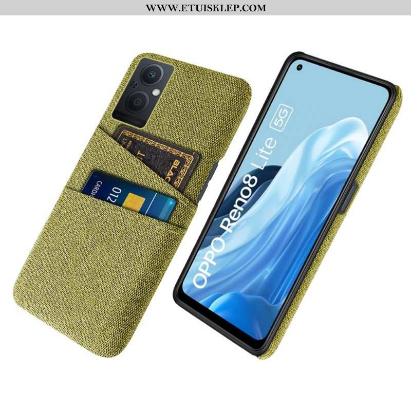 Etui do Oppo Reno 8 Lite Tkanina Na Karty